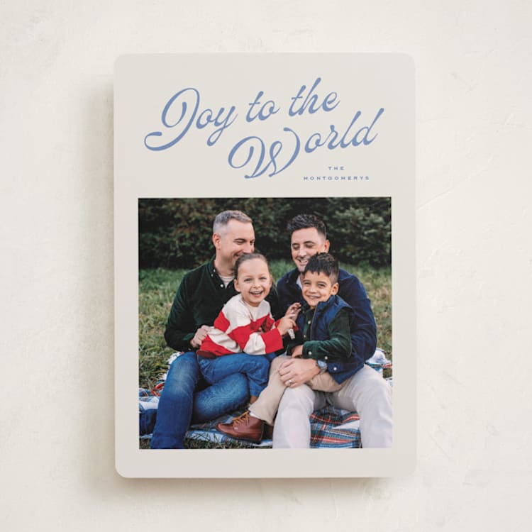 "Holly Berrie" - Holiday Cards in Blue Spruce by Wildfield Paper Co - Front