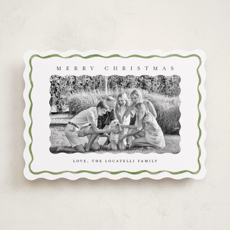 "Holiday Fringe" - Holiday Cards in Fern by Chris Griffith - Front