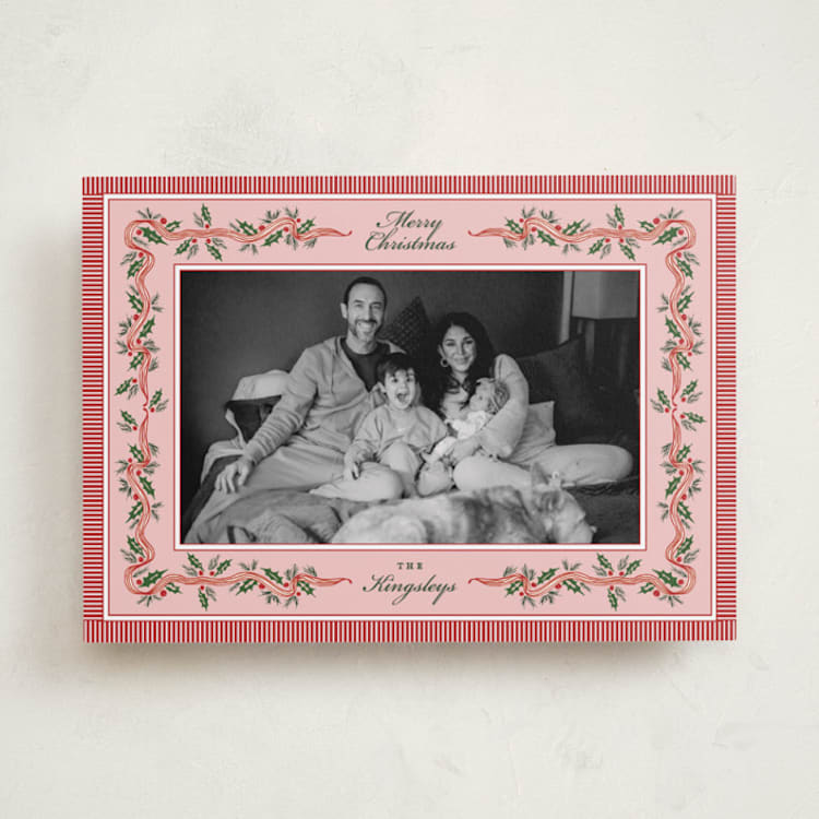 "Oh My Garland" - Holiday Cards in Peppermint by Heather Schertzer - Front