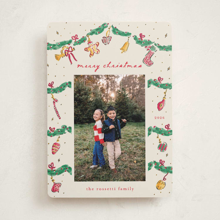 "Oh Christmas Tree" - Holiday Cards in Cookie Dough by Sarah Rosenthal - Front
