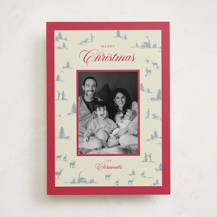 "Christmas Forest" - Holiday Cards in Blue Spruce by Jen Ramsey - Front