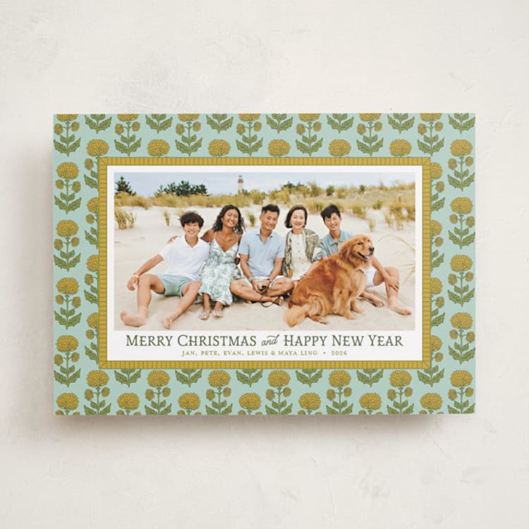 "Beach House Summer" - Holiday Cards in Mint by Erika Firm - Front