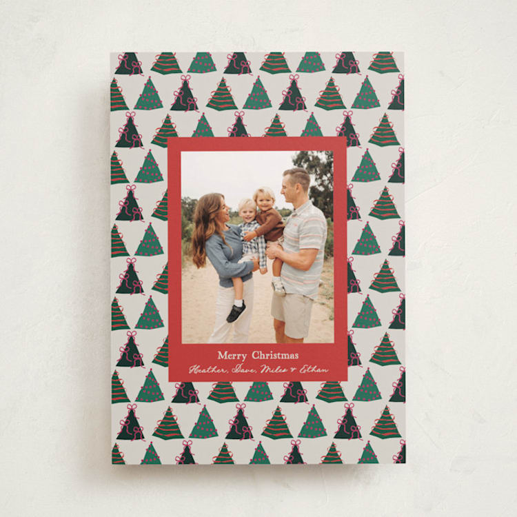 "Acres" - Holiday Cards in Cardinal by Owl and Toad - Front