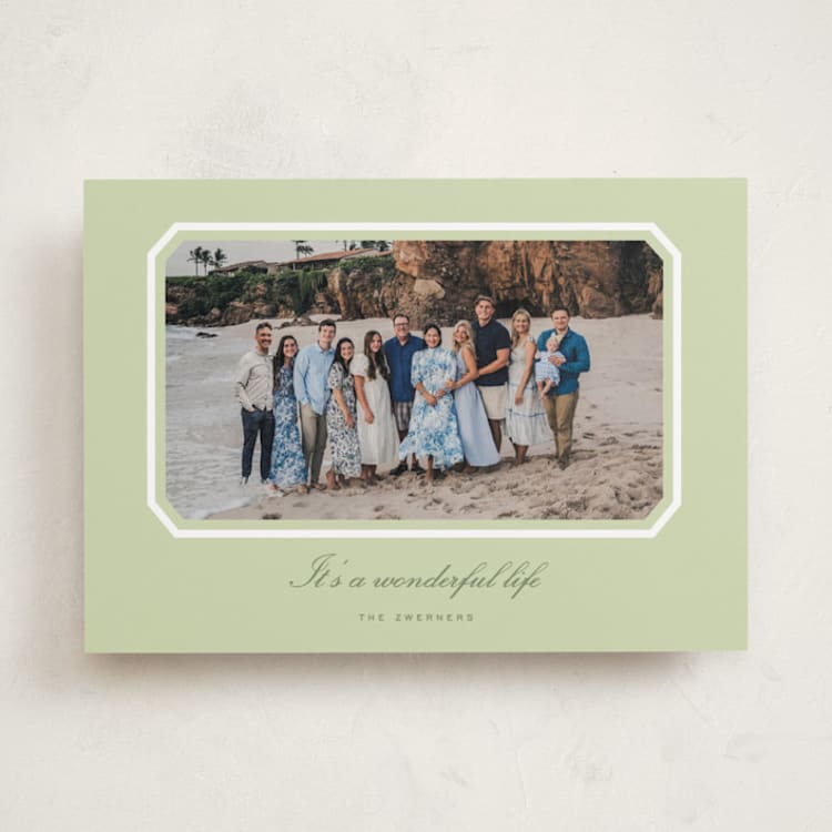 "dreamy" - Holiday Cards in Jade by Sara Hicks Malone - Front