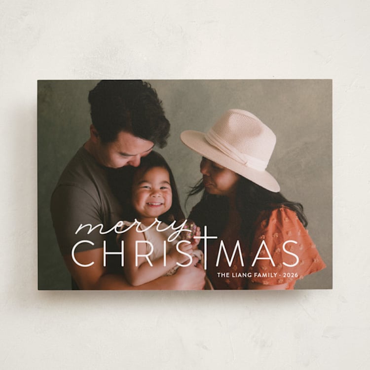 "Merry Crossmas" - Holiday Cards in Snow by Sarah Brown - Front