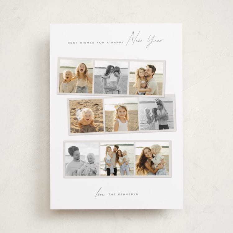 "Joyful Memories" - Holiday Cards in Snow by Lisa McLean - Front