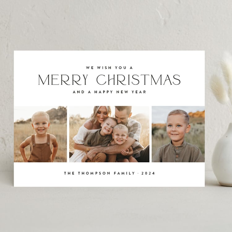 "Holiday Snapshots" - Holiday Cards in Ink by Wildfield Paper Co - Front