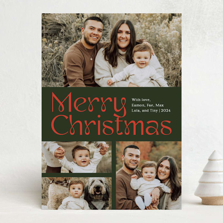 "Twist" - Holiday Cards in Wreath by Ellis - Front