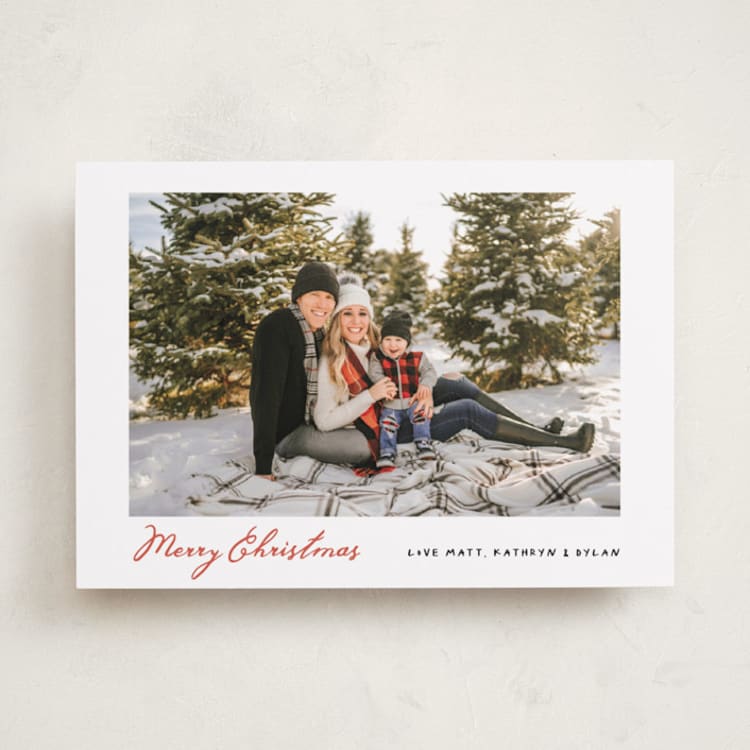 "retro joy" - Holiday Cards in Candy Cane by Benita Crandall - Front