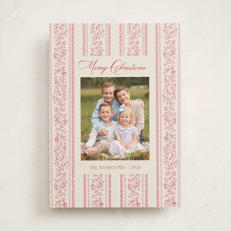 Prettiest Stripe Christmas Photo Cards