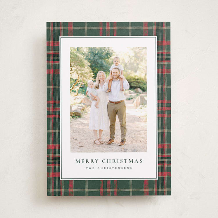 "Apres Ski" - Holiday Cards in Flannel by Wildfield Paper Co - Front