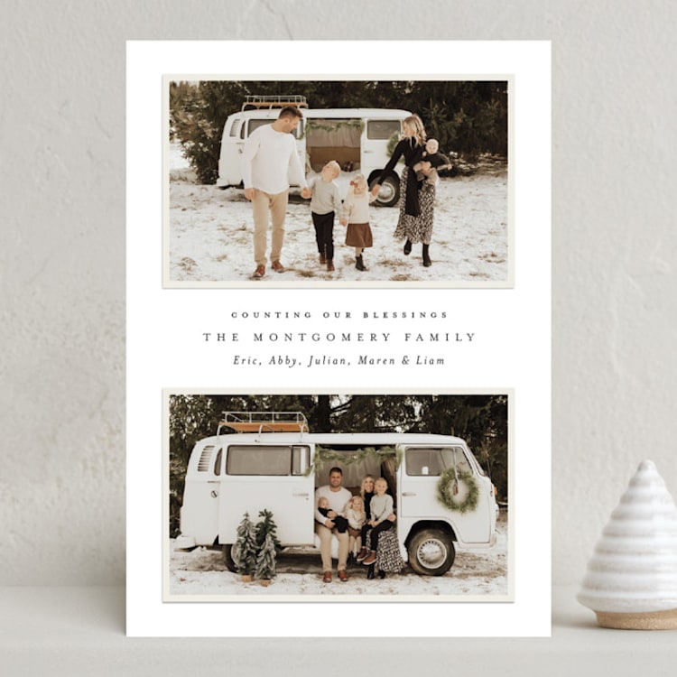 "Minimal Duo" - Holiday Cards in Polar Bear by Hooray Creative - Front
