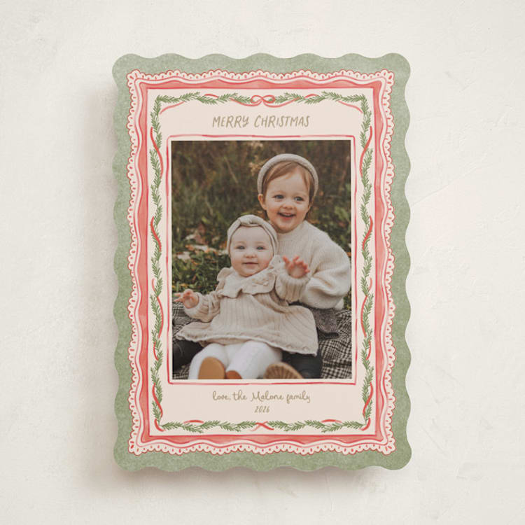 "Border maximalism" - Holiday Cards in Stocking by Creo Study - Front