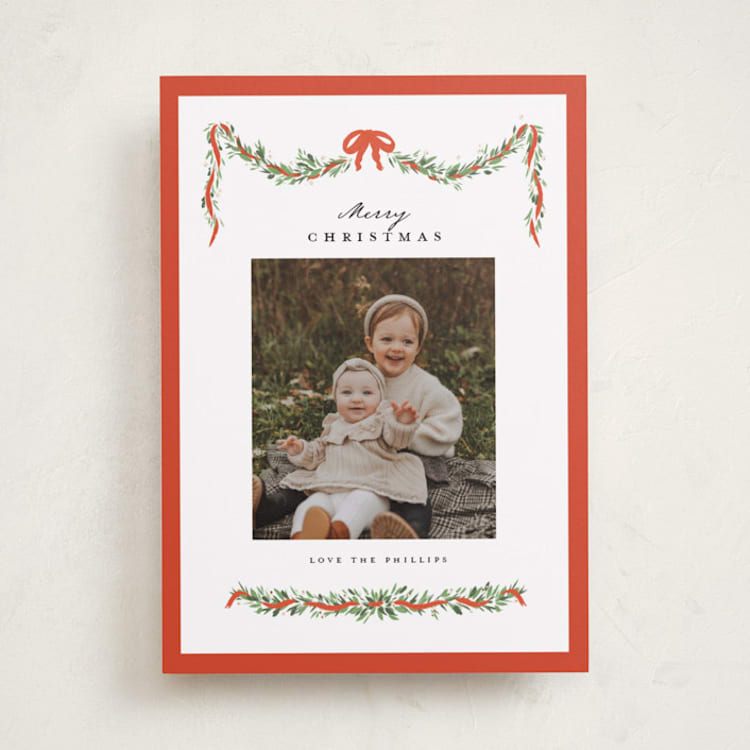 "A Merry Note" - Holiday Cards in Peppermint by Itsy Belle Studio - Front