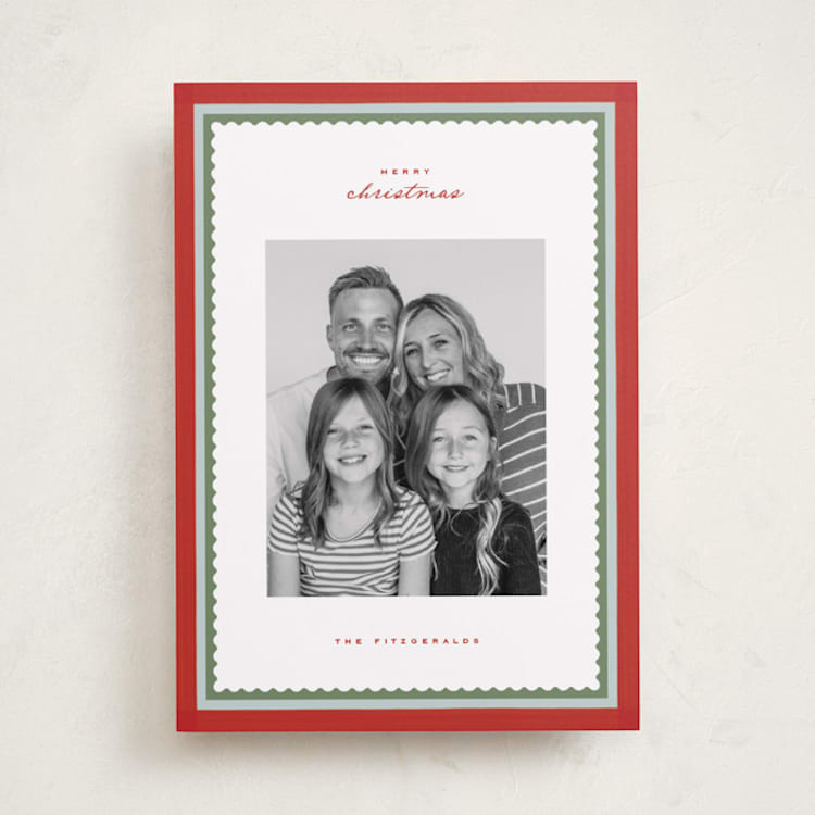"Holly Berrie" - Holiday Cards in Cranberry by Wildfield Paper Co - Front