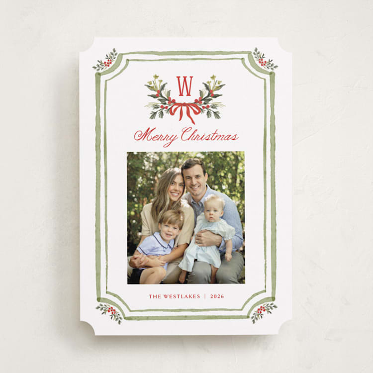 "Piedmont" - Holiday Cards in Pine Needle by Melanie Kosuge - Front