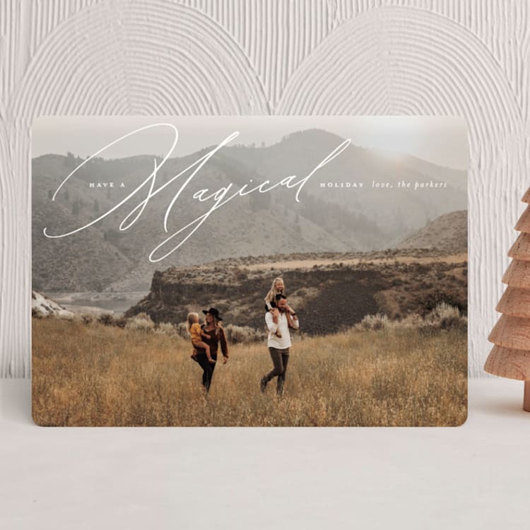 "Have a Magical Holiday" - Holiday Cards in Dove by Heather Cairl - Front
