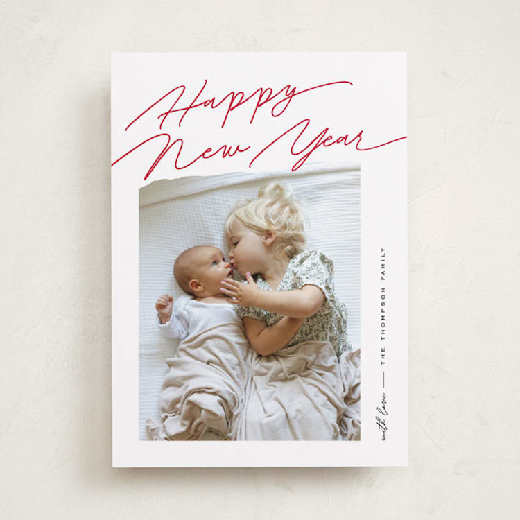 "Elements" - Holiday Cards in Holly by Pixel and Hank - Front