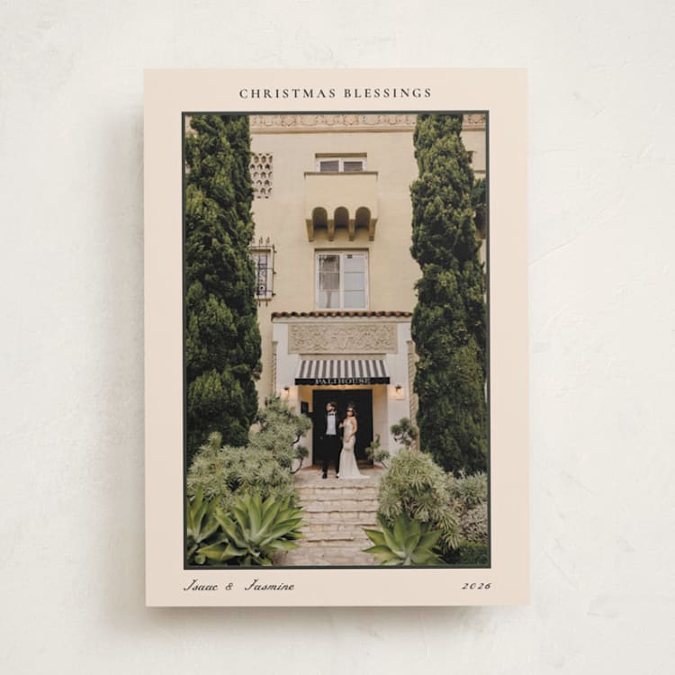 "chic editorial" - Holiday Cards in Eggnog by Benita Crandall - Front