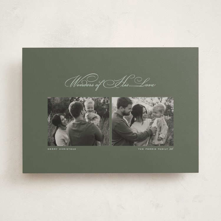 "Wonder duo" - Holiday Cards in Pine by Lea Delaveris - Front