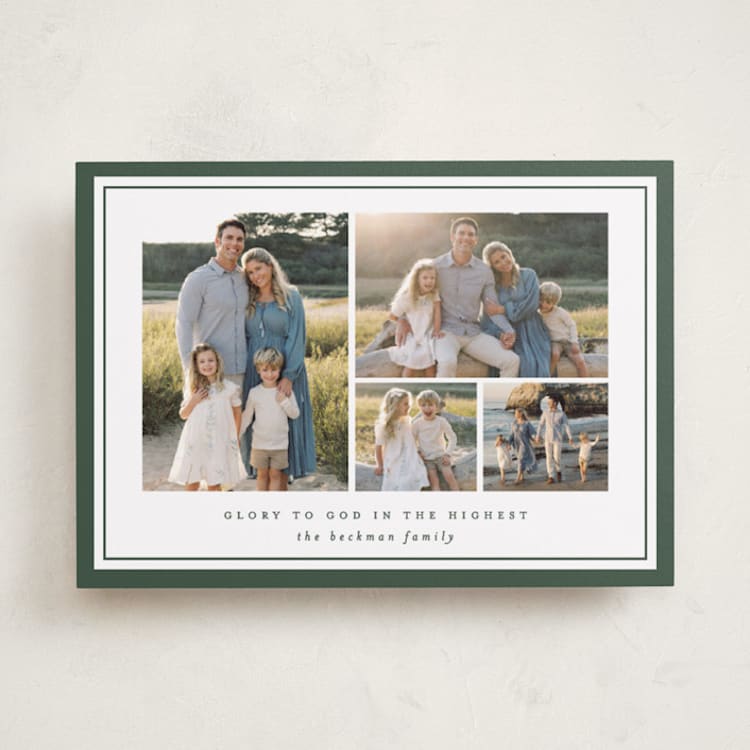 "Glory Multipled" - Holiday Cards in Pine by Brooke Chandler - Front