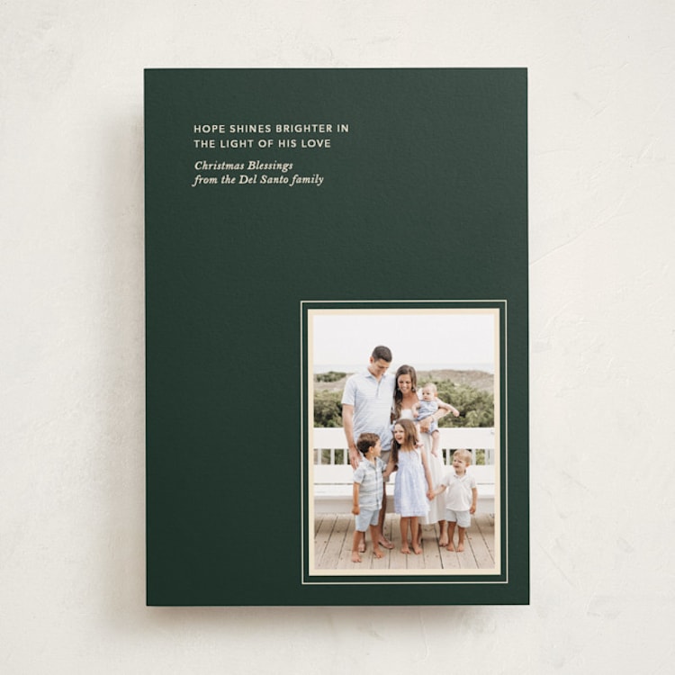 "Perfectly Framed" - Holiday Cards in Pine by Annie Clark - Front