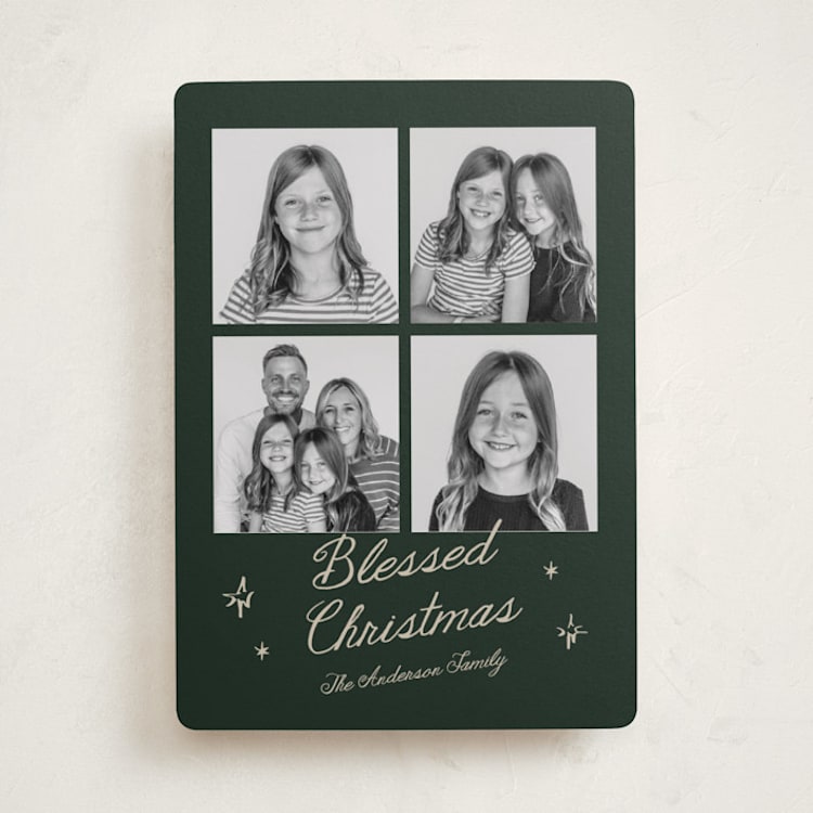 "Bright handwriting" - Holiday Cards in Deep Forest by Cass Loh - Front
