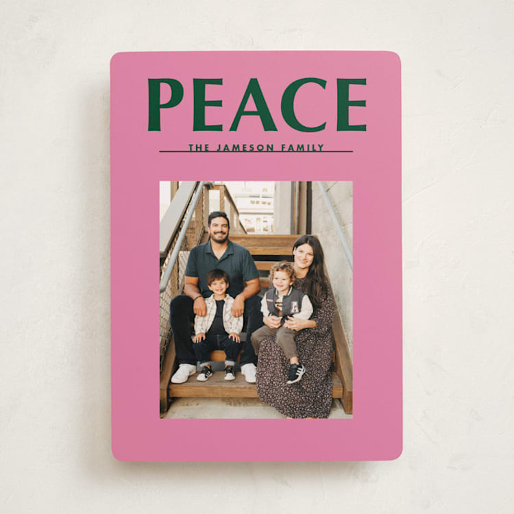"Big Peace" - Holiday Cards in Candy by Baumbirdy - Front