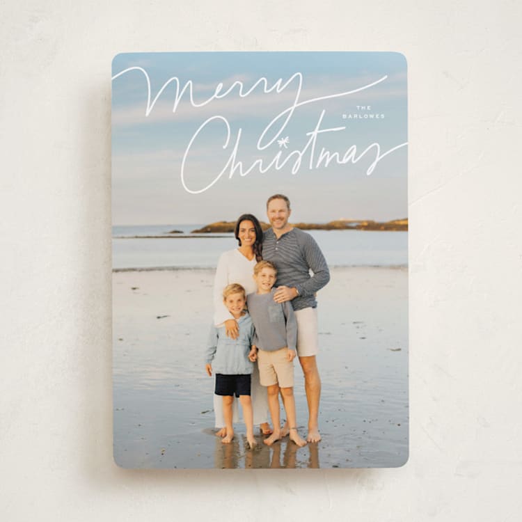"Off Script" - Holiday Cards in Cloud by Annie Clark - Front