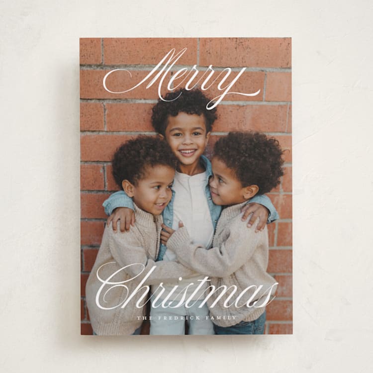 "grand Christmas" - Holiday Cards in Snow by Rebecca Durflinger - Front