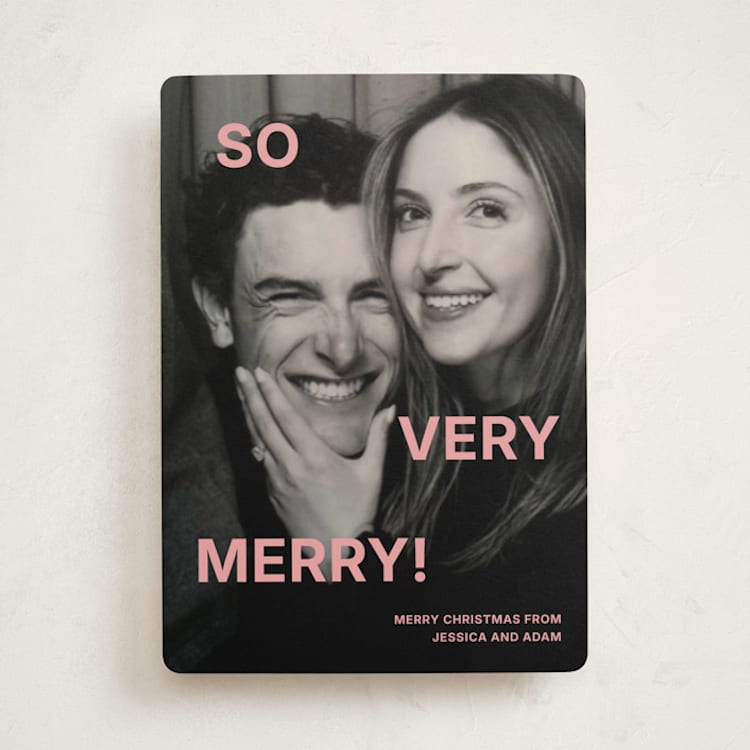 "So Much Fun" - Holiday Cards in Bubblegum by Kercia Jane - Front