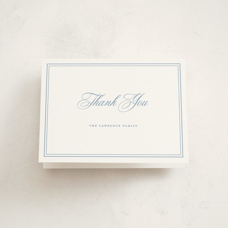"The Chapel" - Baptism and Christening Thank You Cards in Provincial by Melinda Denison - Front
