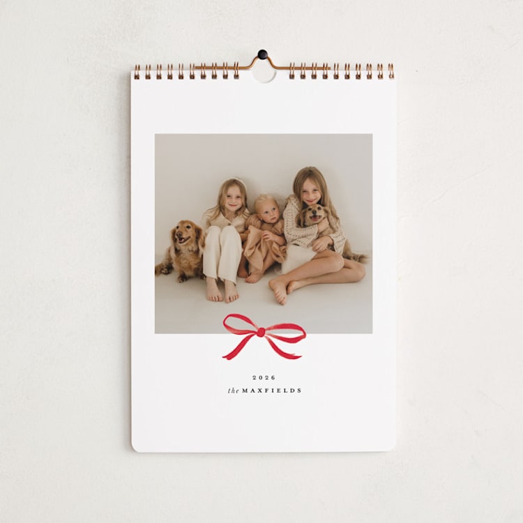 "Bow" - Calendars in Crimson by Olivia Kanaley Inman - Cover