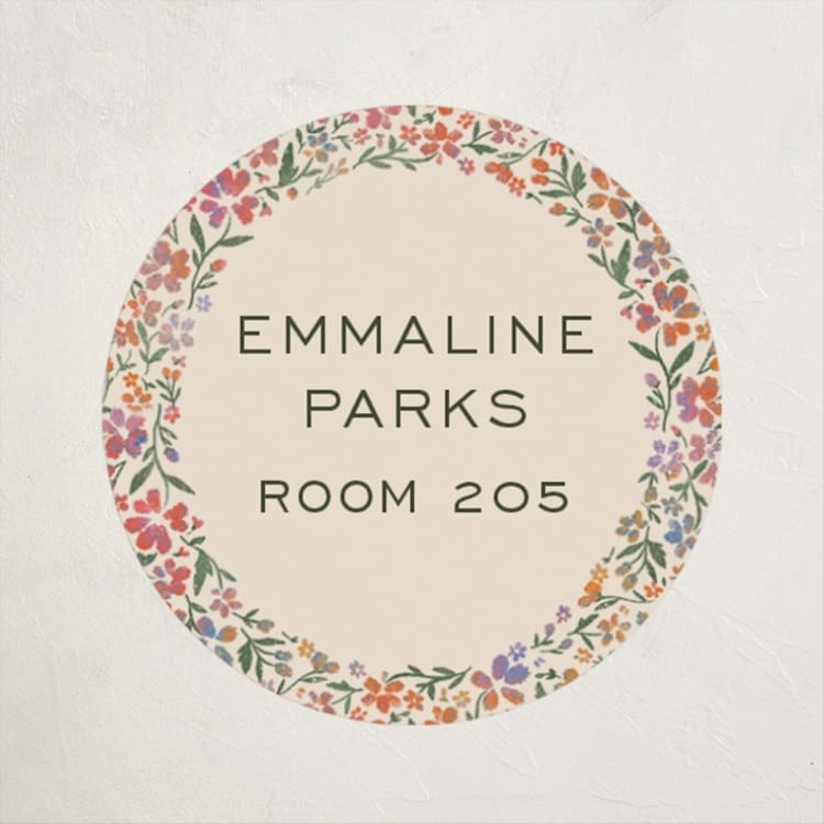 "Wildflowers" - Custom Name Labels in Confetti by 2birdstone - Front