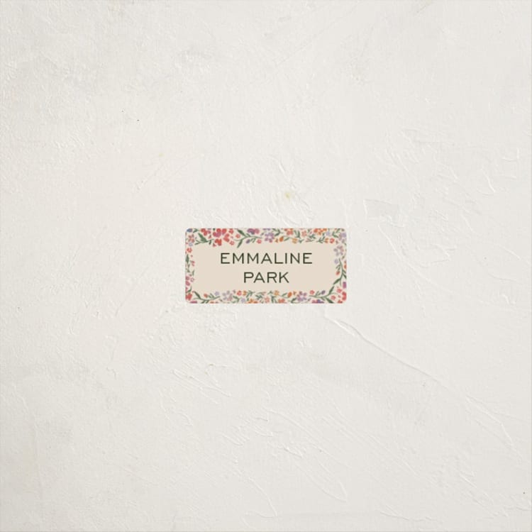 "Wildflowers" - Custom Name Labels in Confetti by 2birdstone - Front