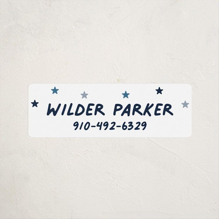 "My stars" - Custom Name Labels in Night Time by Stacey Meacham - Front