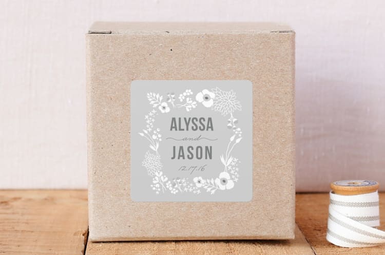 "Winter Foliage" - Custom Stickers in Gravel by Bethany Anderson - Front