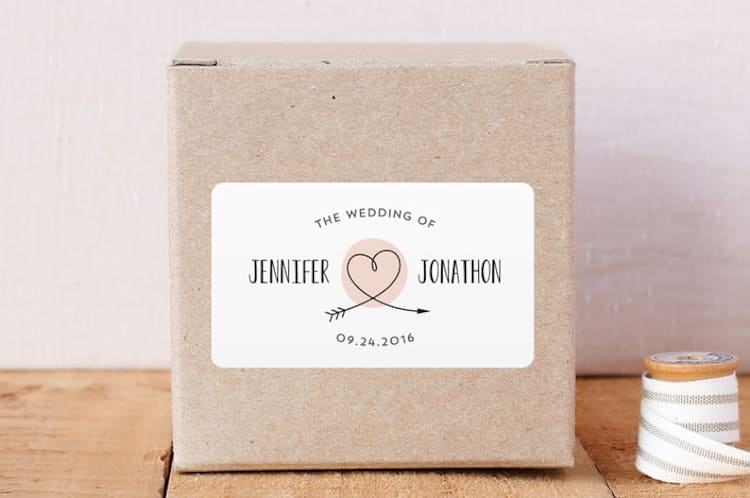 "Lovestruck" - Custom Stickers in Blush by Kim Dietrich Elam - Front
