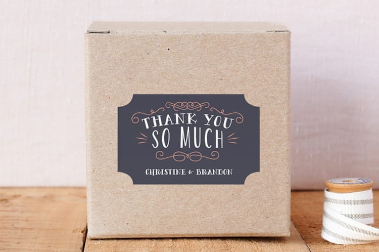 "Serendipitously" - Custom Stickers in Navy by Sarah Brown - Front
