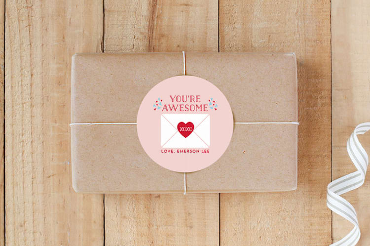 "Valentine You Are Awesome" - Custom Stickers in Ballet Shoes by curiouszhi - Front