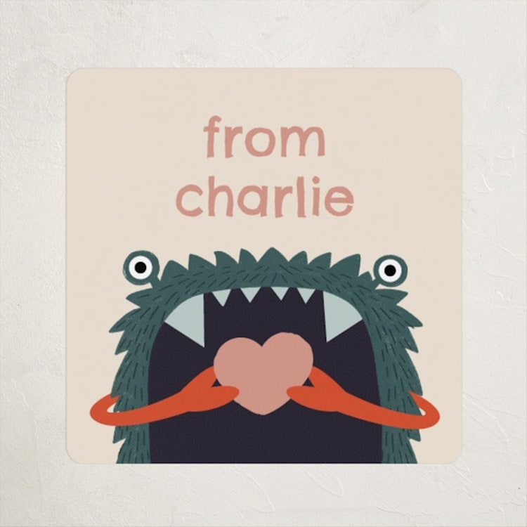 "Chews" - Custom Stickers in Hunter by JeAnna Casper - Front