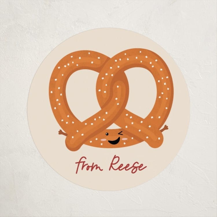 "Knots About You" - Custom Stickers in Dough by Erica Krystek - Front