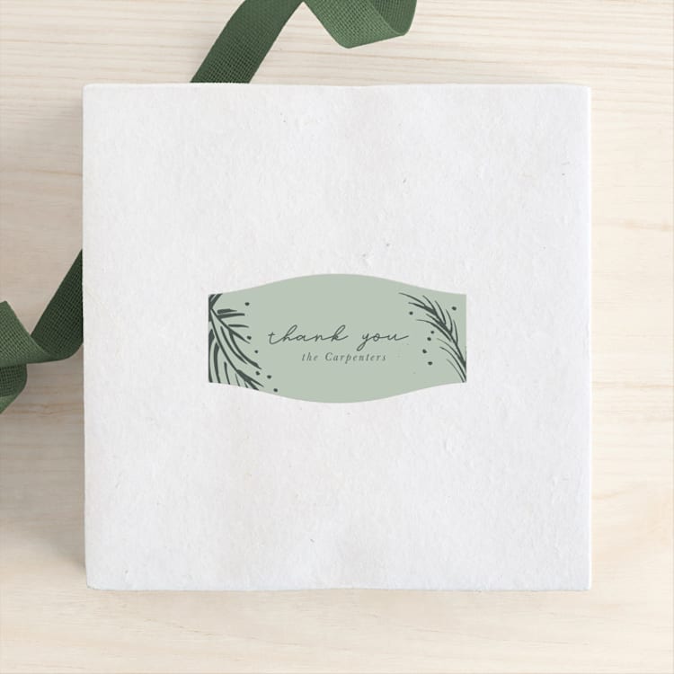 "Luxe branches" - Custom Stickers in Fern by Lucrecia Caporale - Front