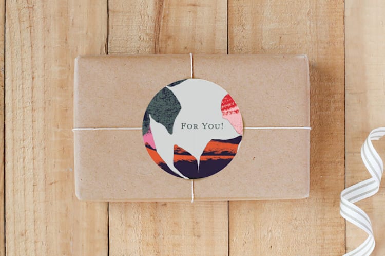 "Garden" - Custom Stickers in Earth Tones by Susanna Nousiainen - Front