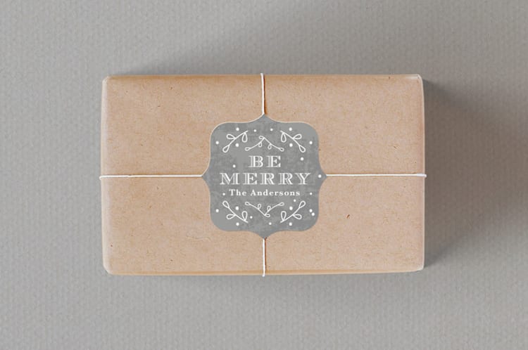 "Perfect Gift" - Custom Stickers in Charcoal by Tatiana Nogueiras - Front