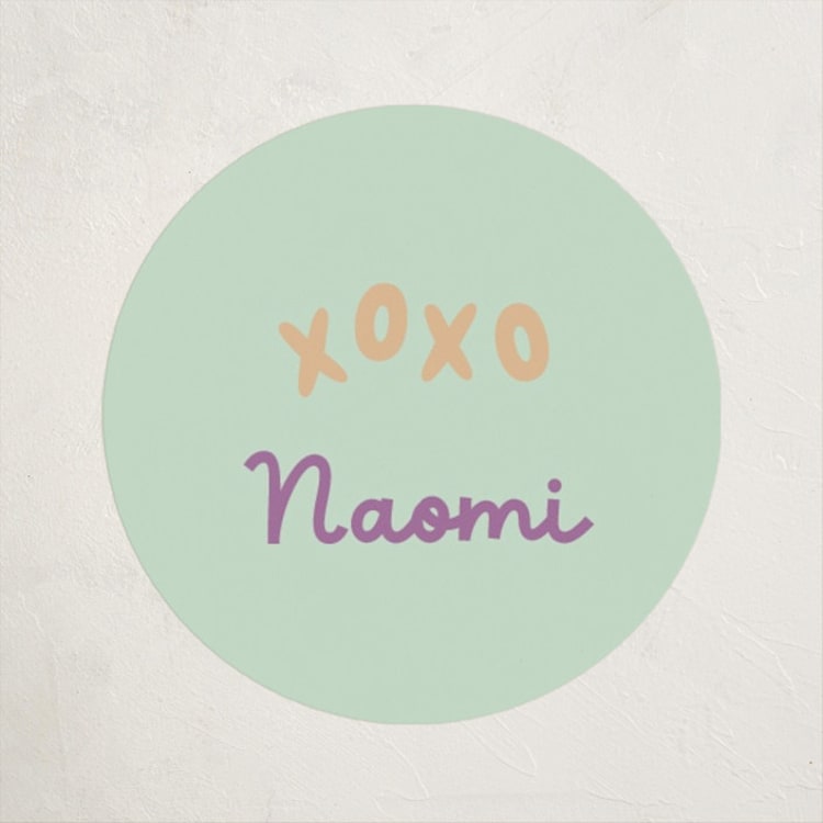 "So lucky" - Custom Stickers in Mint by Annie Holmquist - Front