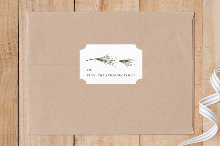 "Classic Tag" - Custom Stickers in Forest by Susan Brown - Front