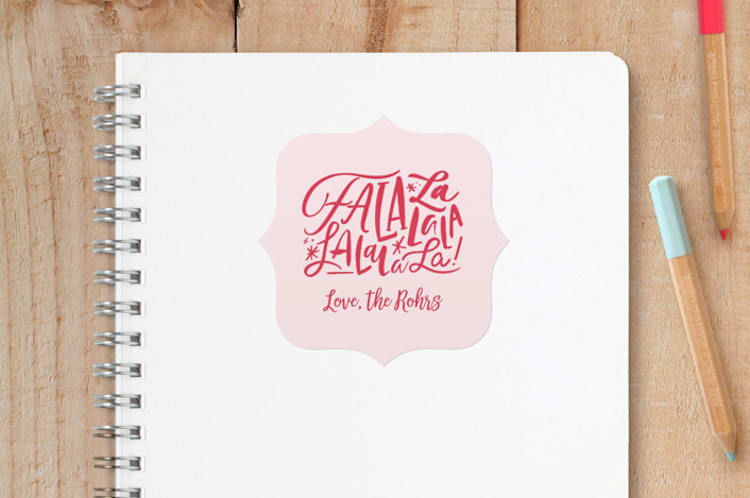 "little lala" - Custom Stickers in Blush by Carrie ONeal - Front
