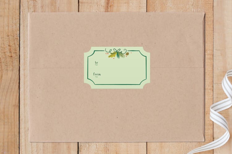 "Woodland Christmas" - Custom Stickers in Forest by Ariel Rutland - Front