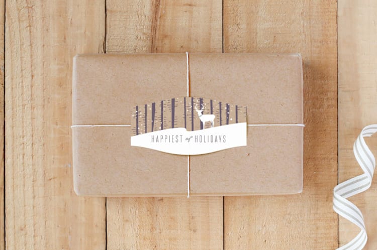 "BIRCH" - Custom Stickers in Plum by Bethany Anderson - Front
